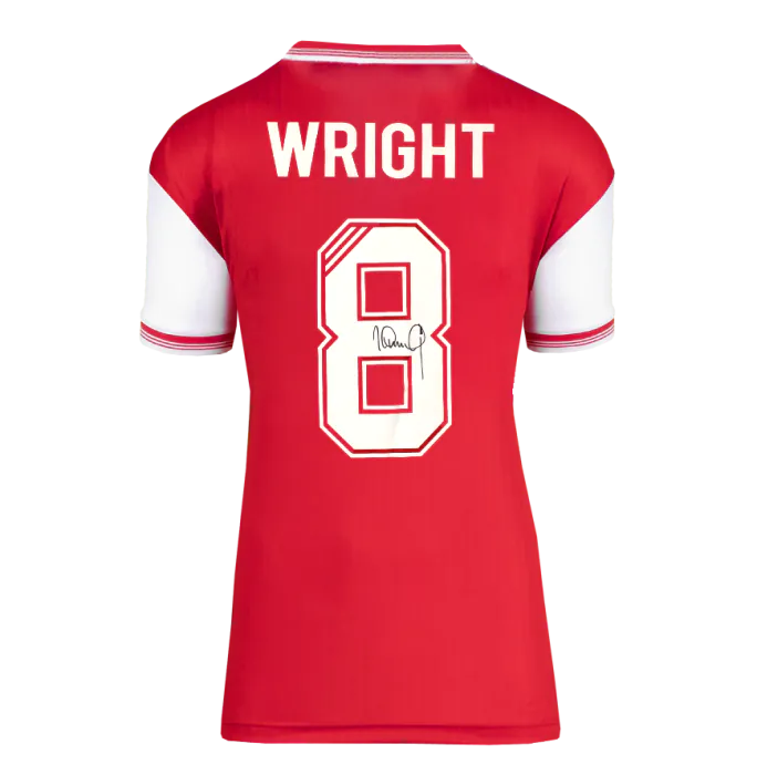 Ian Wright 8 Signed Arsenal 1985 Centenary Home Shirt (Boxed)