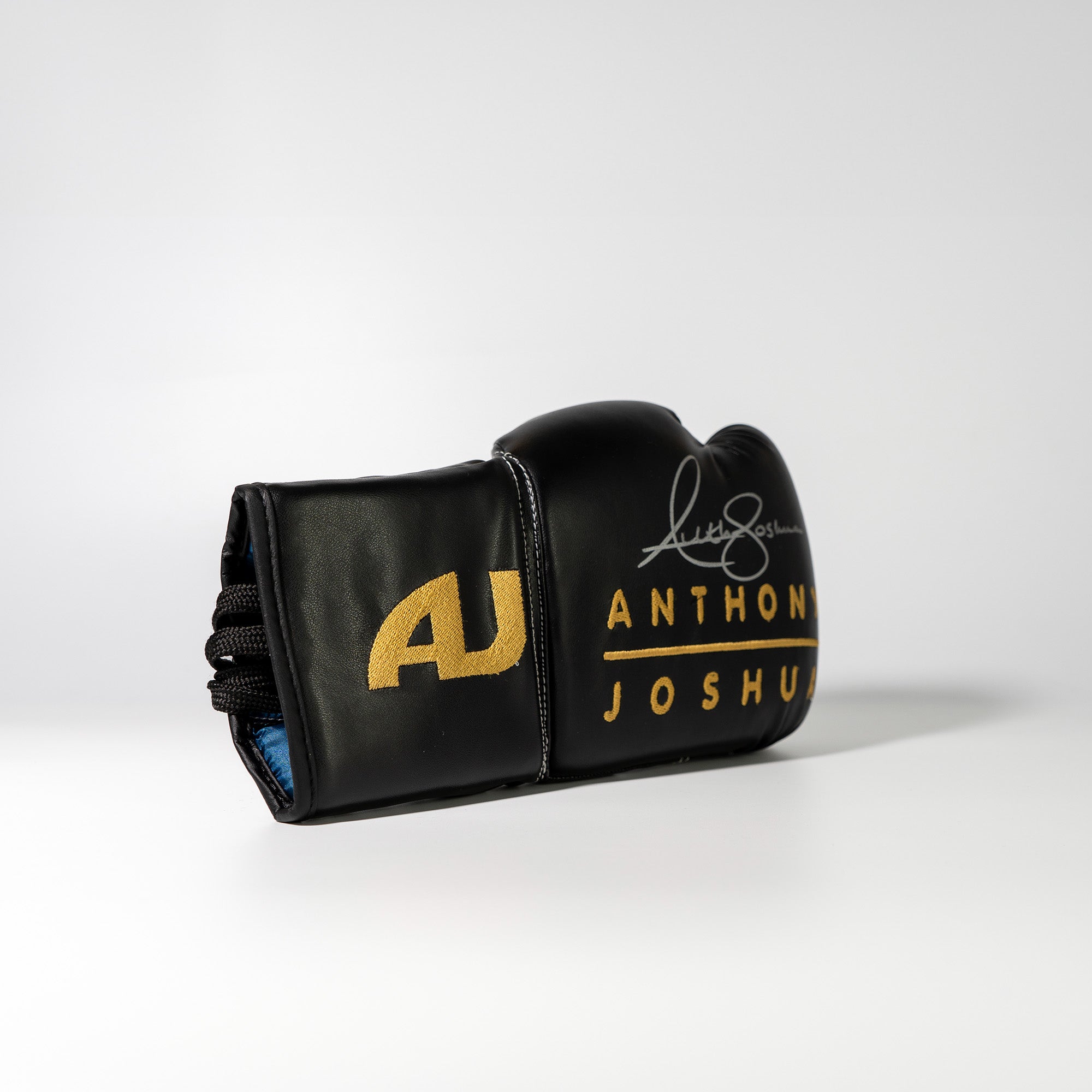 Anthony Joshua Signed Black & Gold Boxing Glove