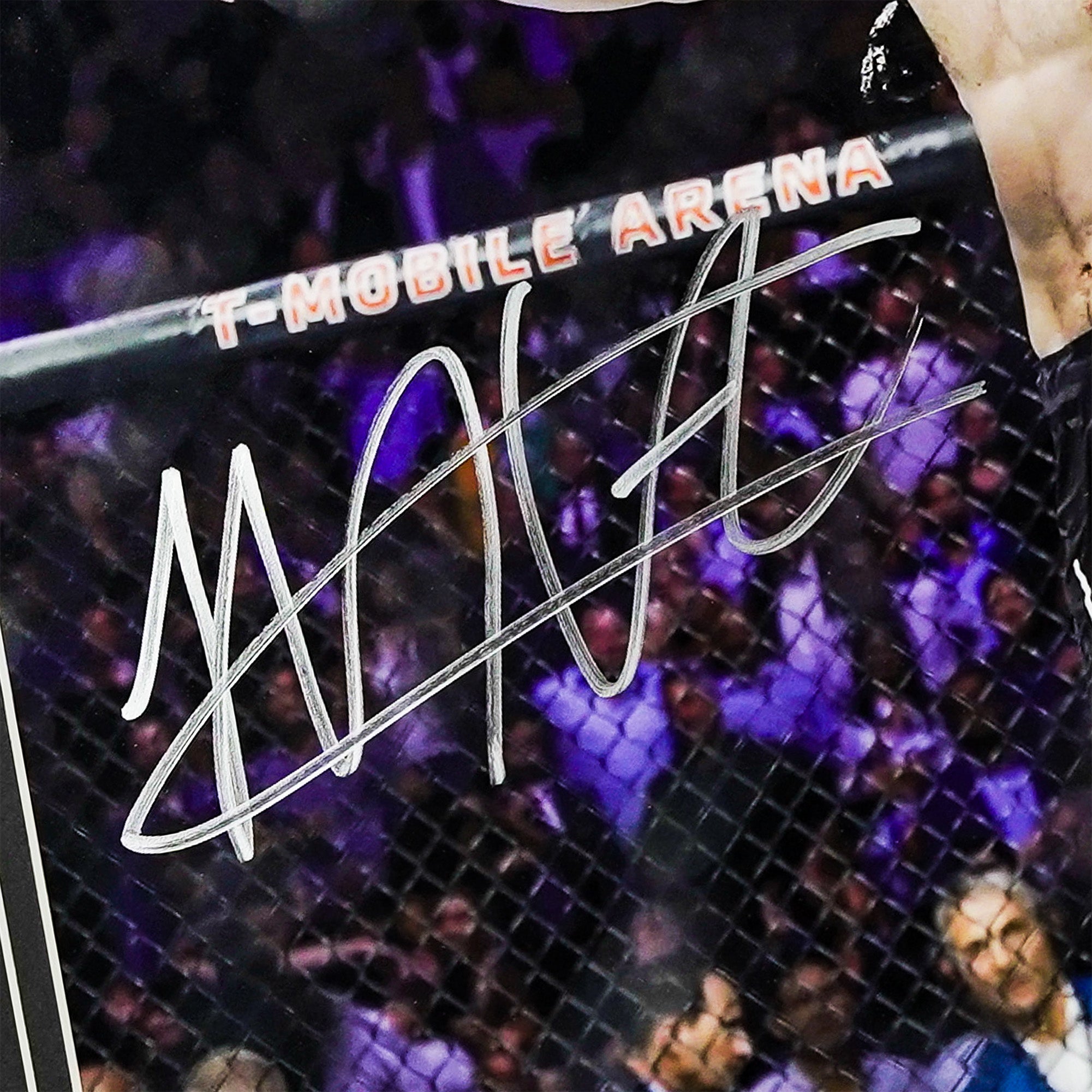 Khabib Nurmagomedov Signed Framed UFC Photo-Iconic Octagon Victory Moment