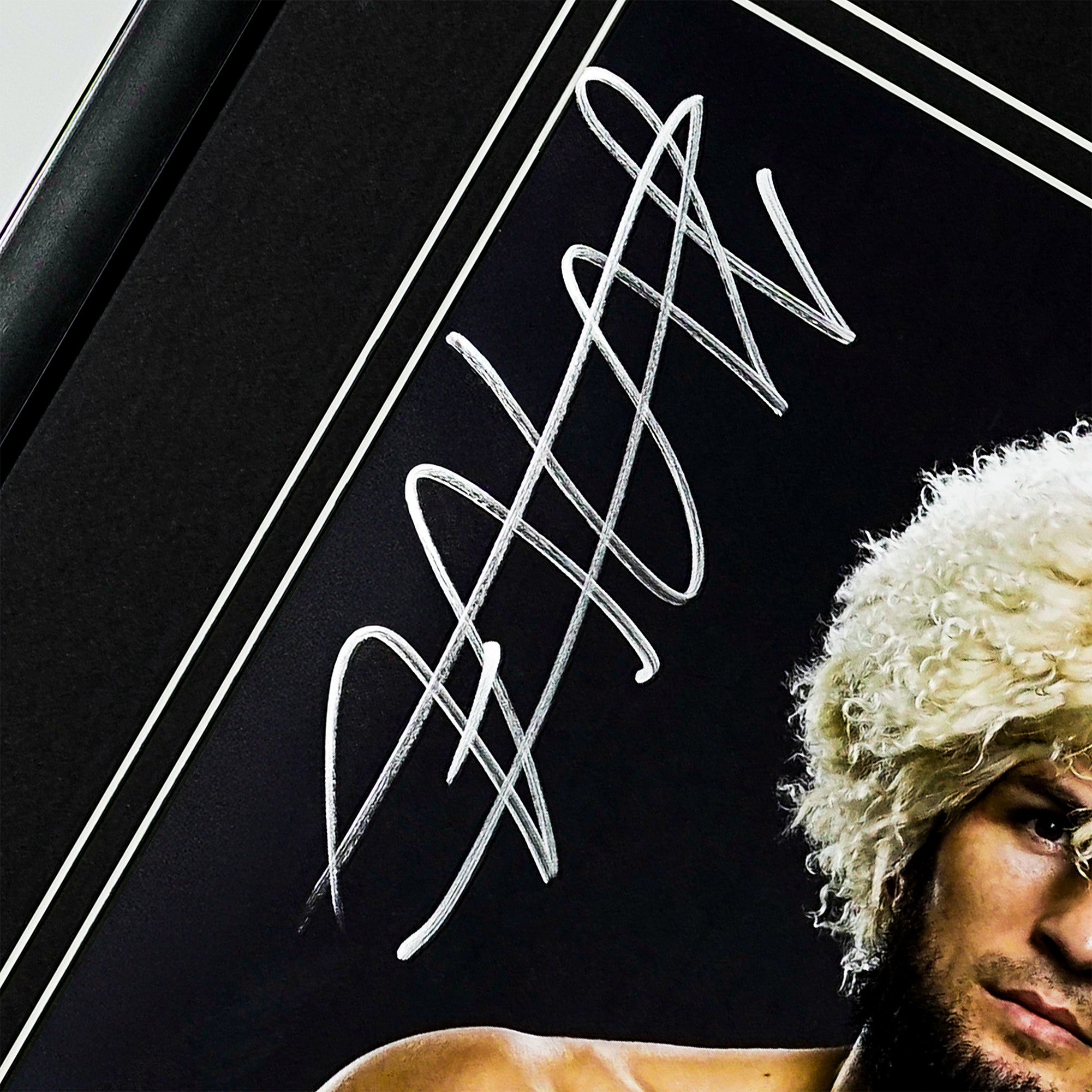 Khabib Nurmagomedov Signed Framed UFC Championship Belt Portrait
