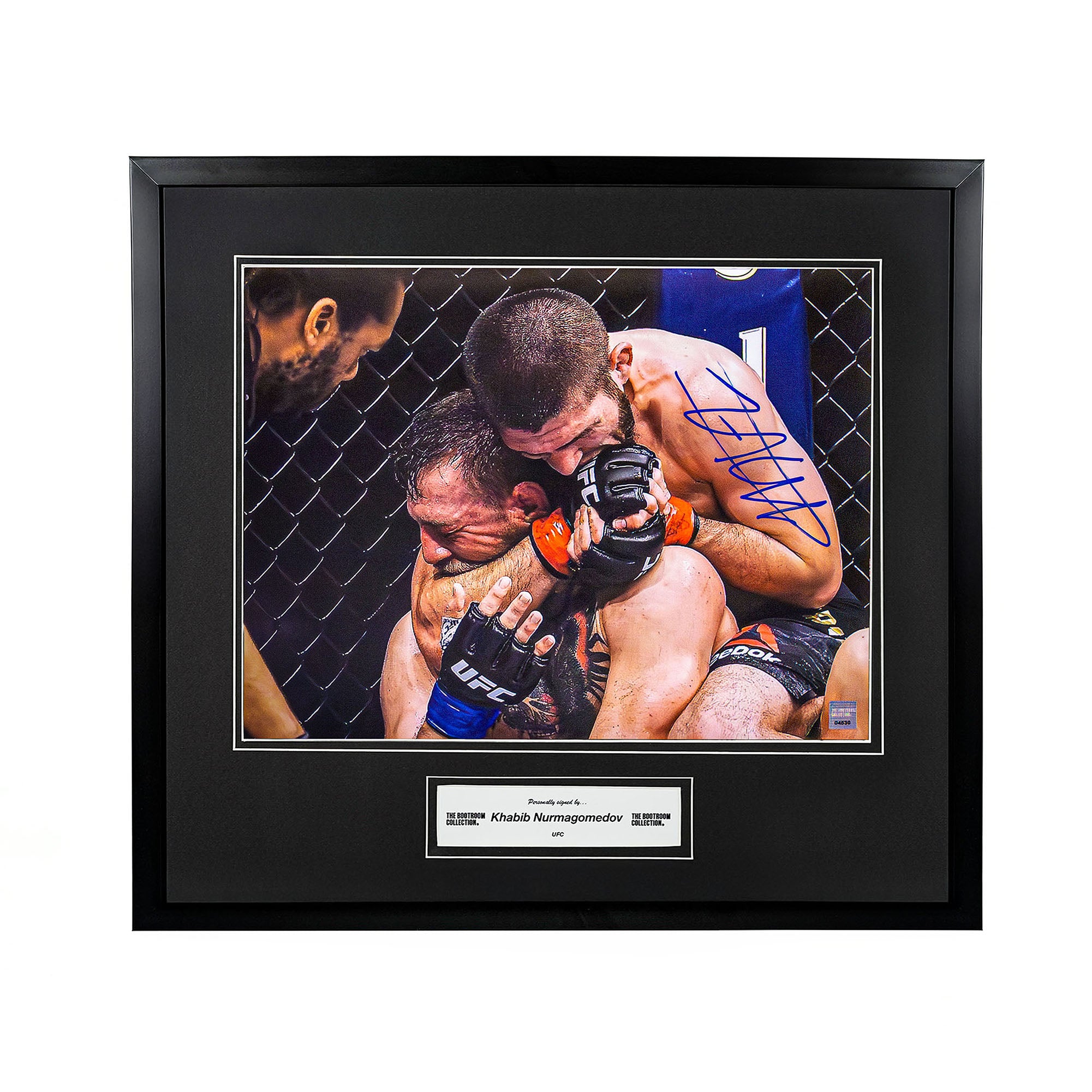Khabib Nurmagomedov Signed Framed UFC Submission Photograph