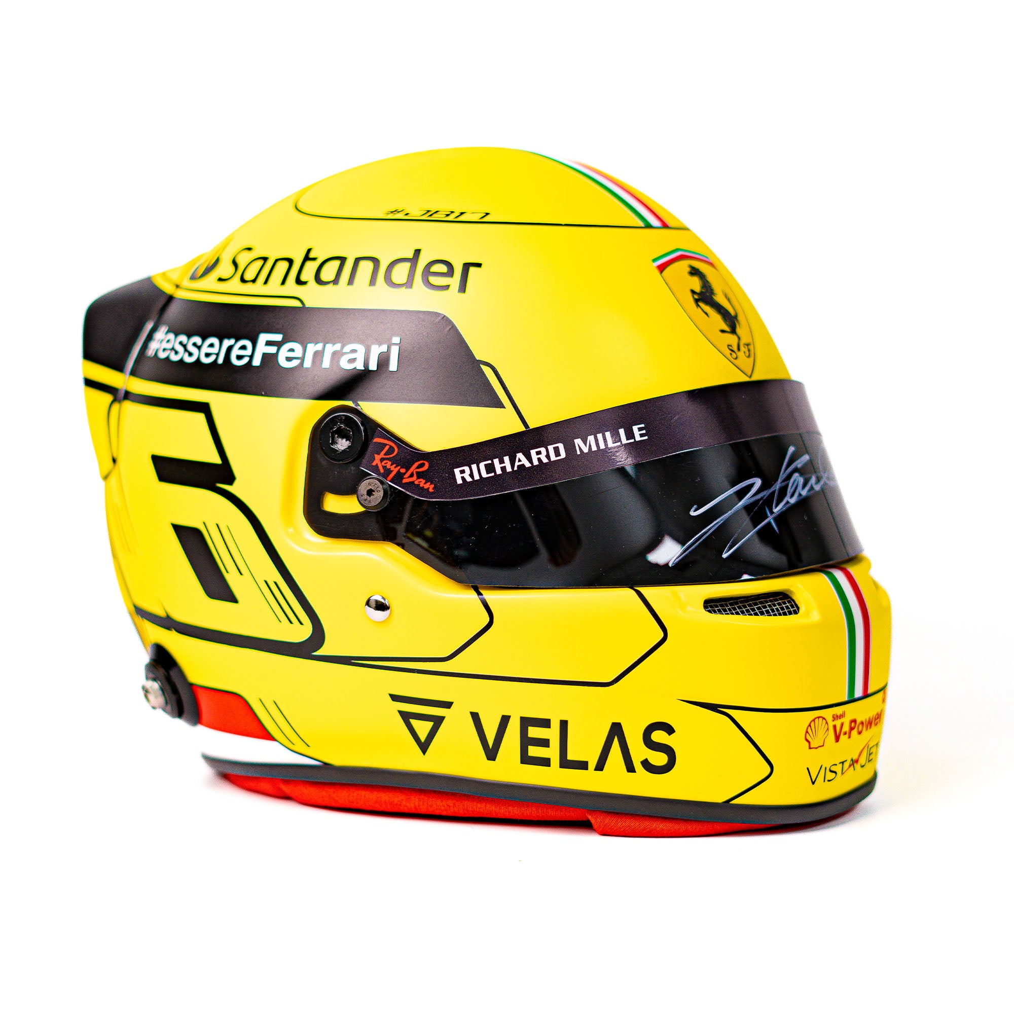 Charles Leclerc Signed Monza Yellow Full Size Helmet - 2022