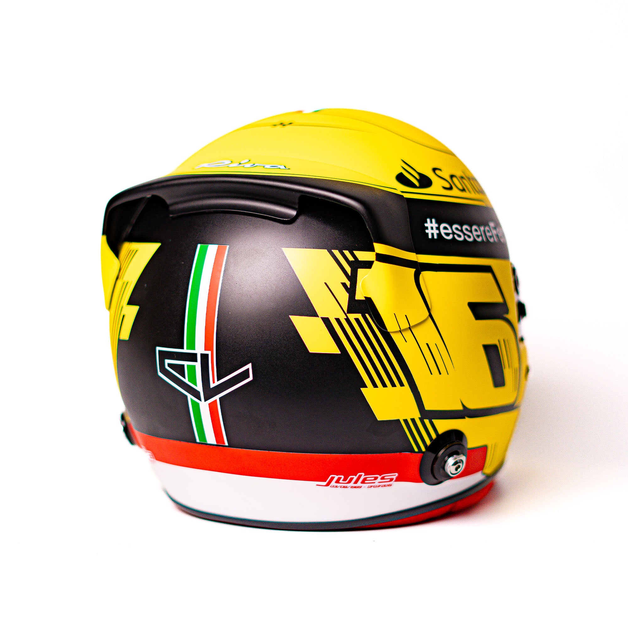 Charles Leclerc Signed Monza Yellow Full Size Helmet - 2022