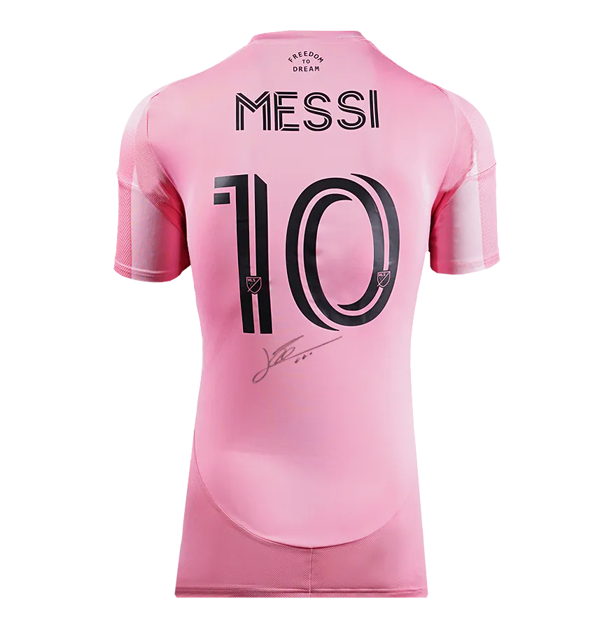 Lionel Messi Back Signed Inter Miami 2025 Home Shirt