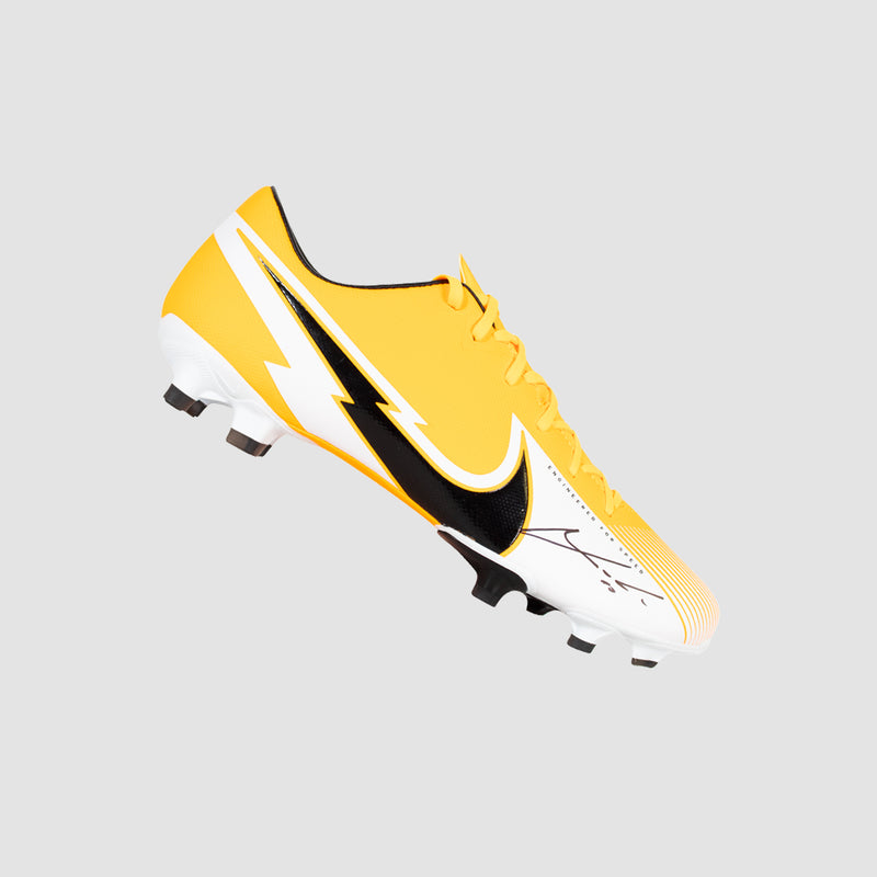Luka Modric Signed Yellow Nike Mercurial Vapor Boot