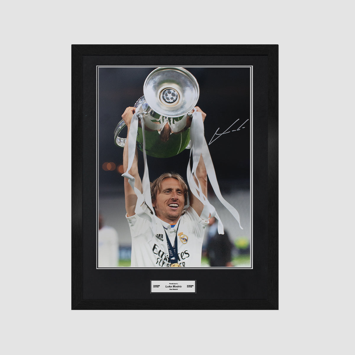 Luka Modric 2022 Real Madrid UEFA Champions League Winner Signed Image