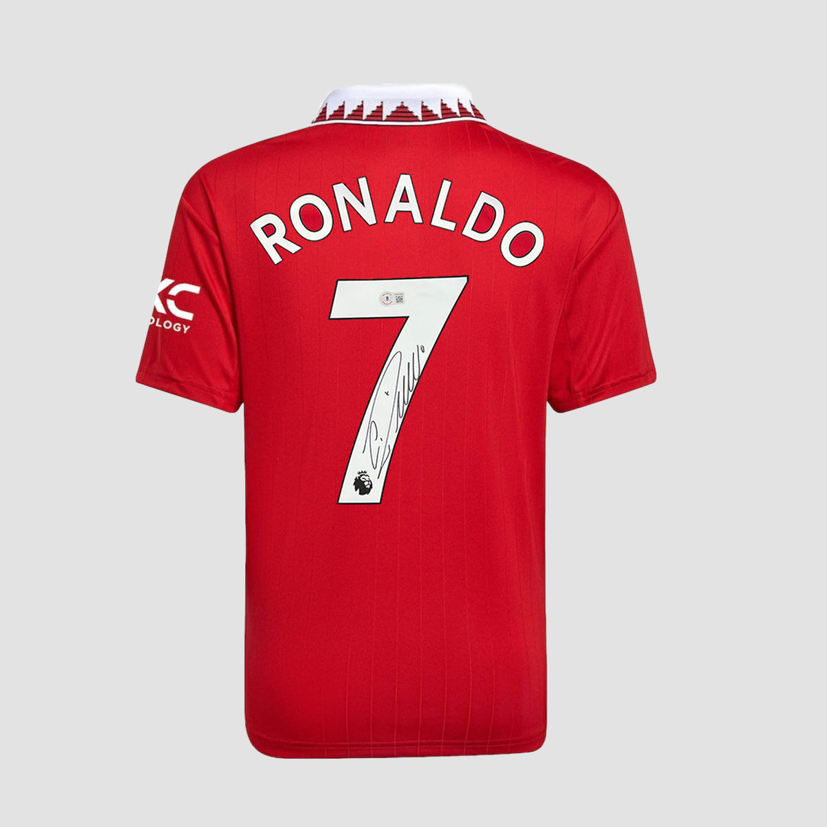 CRISTIANO RONALDO BACK SIGNED MANCHESTER UNITED 2022-2023 HOME JERSEY