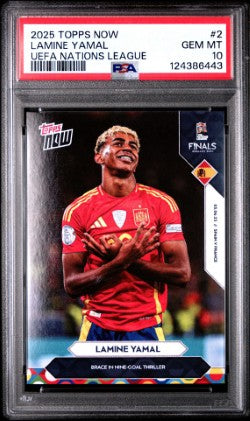 Lamine Yamal - 2025 UEFA Nations League Topps NOW® PSA 10