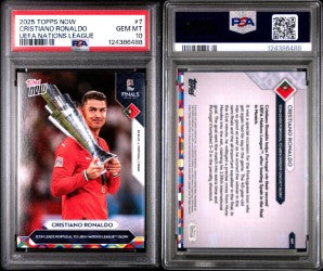Cristiano Ronaldo - 2025 UEFA Nations League Topps NOW® PSA 10