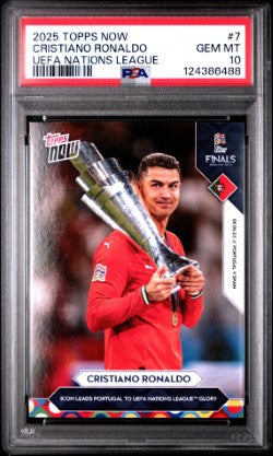 Cristiano Ronaldo - 2025 UEFA Nations League Topps NOW® PSA 10