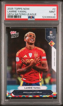 Lamine Yamal - 2025 UEFA Nations League Topps NOW® PSA 9