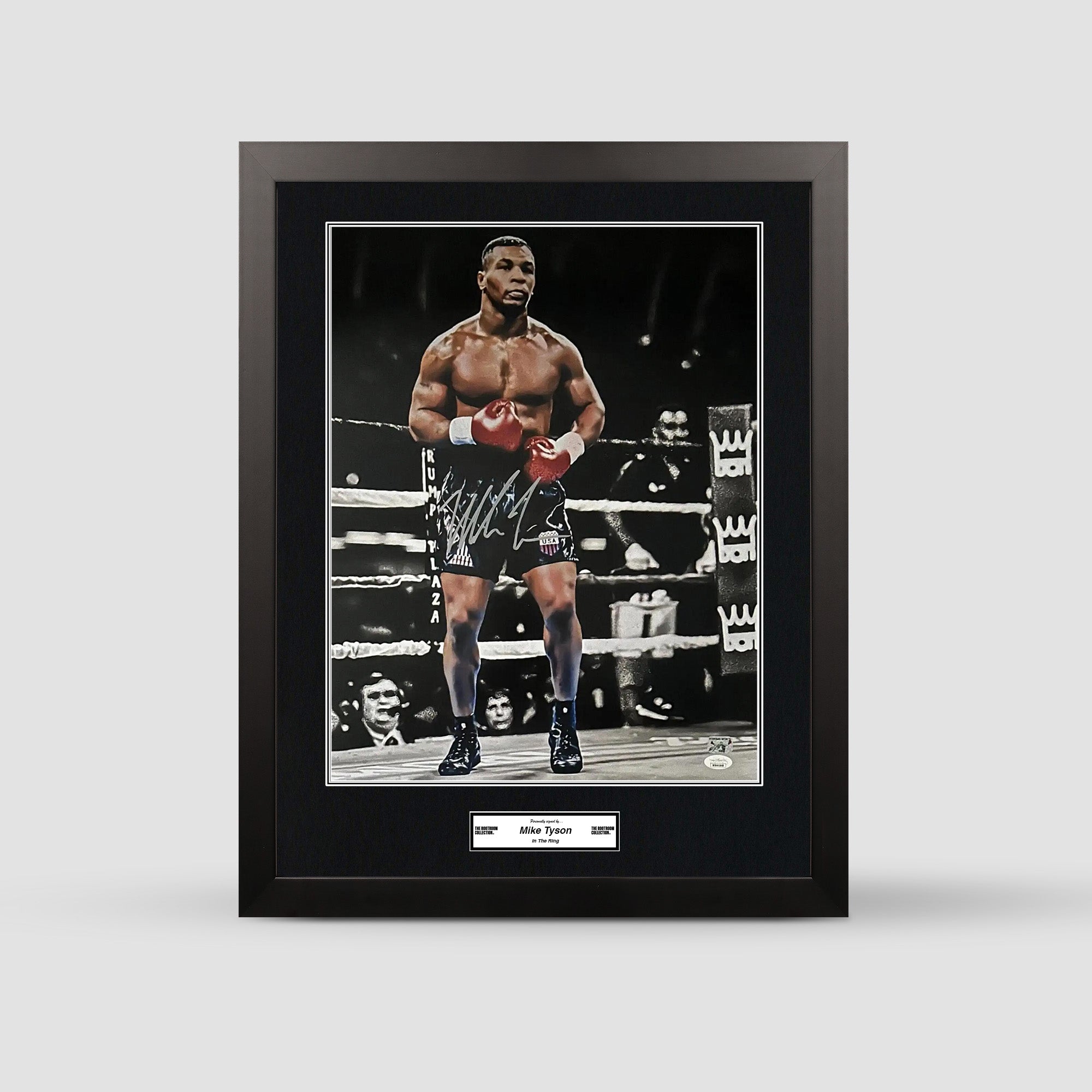 Mike Tyson Signed Boxing Photo: In The Ring