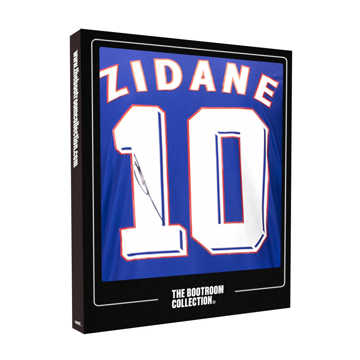 ZINEDINE ZIDANE BACK SIGNED FRANCE 1998 HOME SHIRT