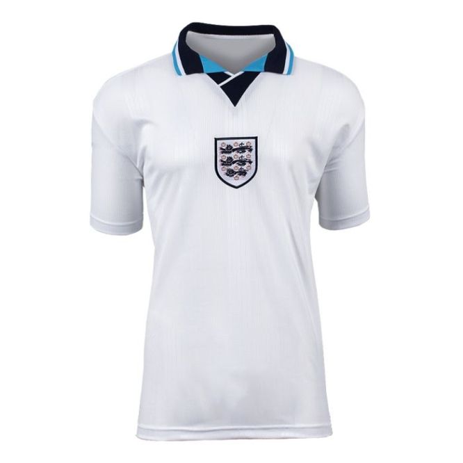 Alan Shearer Signed England Shirt - EURO 96, Number 9, Gold Signature (Boxed) - The Bootroom Collection