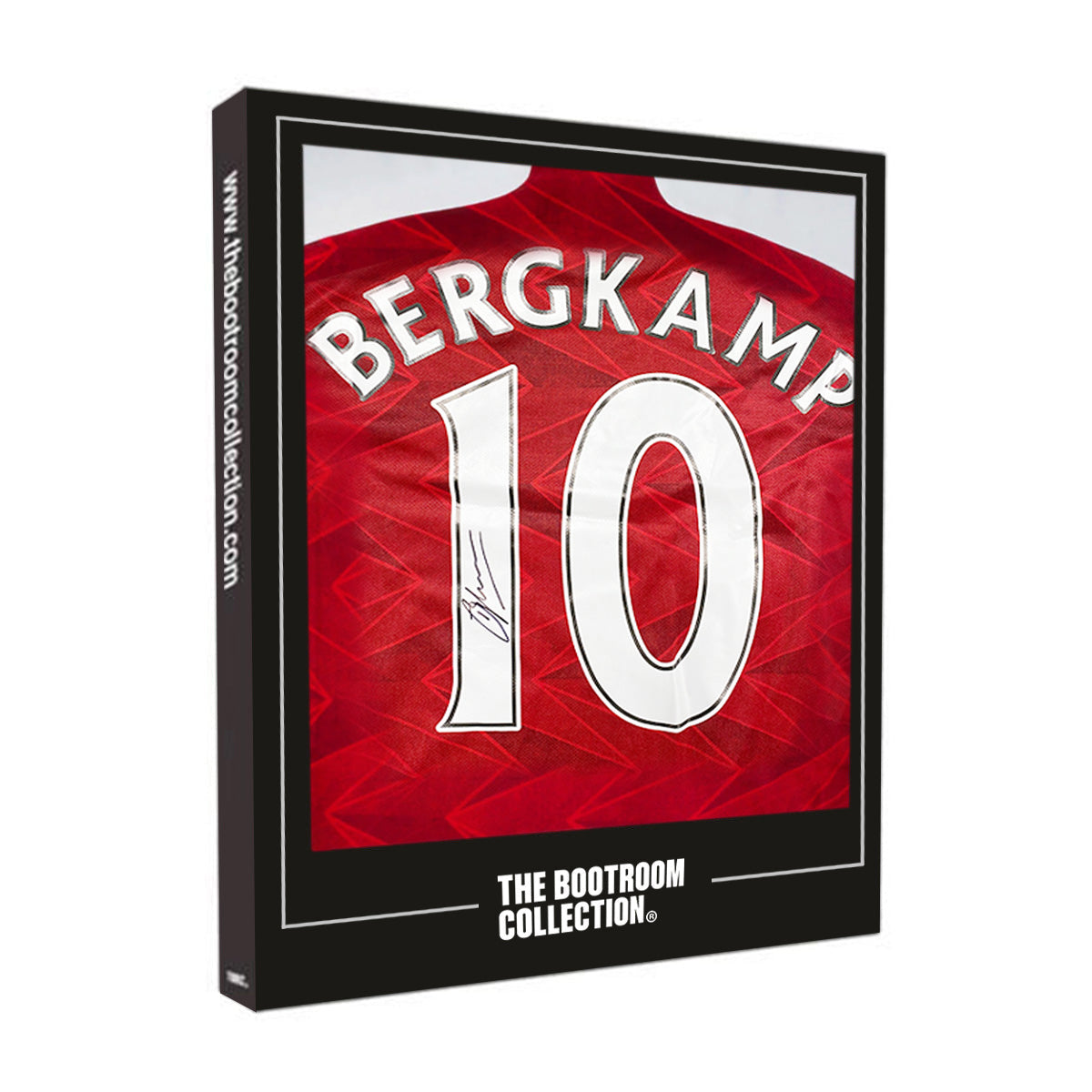 Dennis Bergkamp Back Signed 20-21 Arsenal Home Shirt (Boxed) - The Bootroom Collection