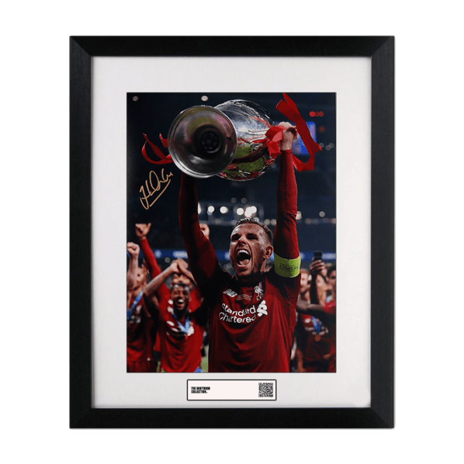 Jordan Henderson Signed Liverpool Image 2019 UEFA Champions League Winner (Framed) - The Bootroom Collection