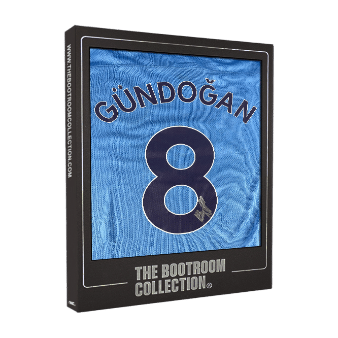 Ilkay Gundogan Back signed Manchester City 2020-21 home Shirt (Boxed) - The Bootroom Collection