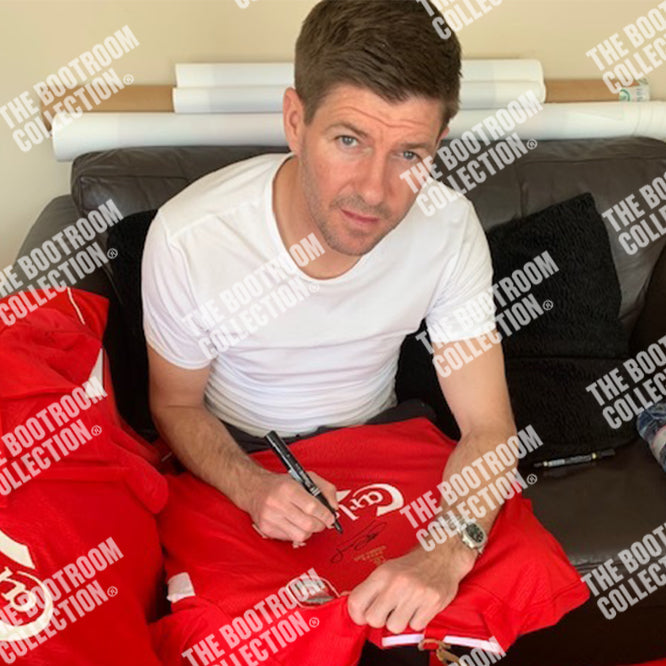 Steven Gerrard Signed Liverpool FC '05 CL Final Shirt (Boxed) - The Bootroom Collection