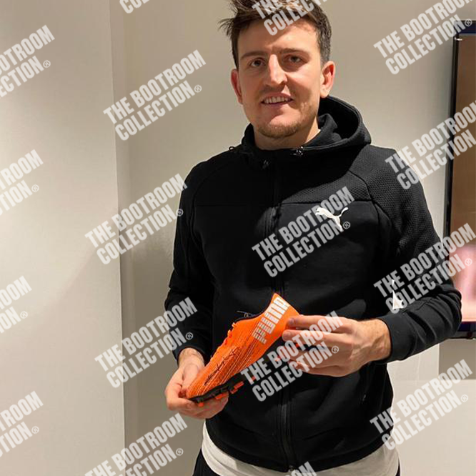 Harry Maguire Signed Puma Football Boot - The Bootroom Collection