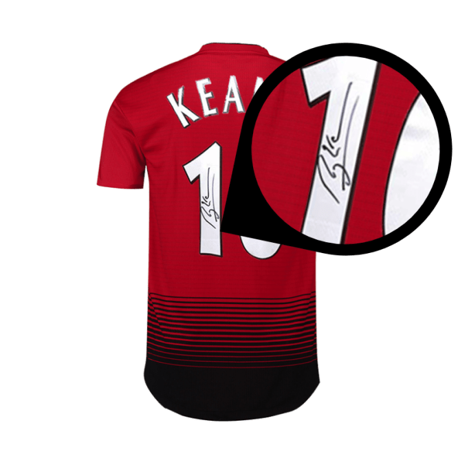 Roy Keane Signed Manchester United 16 Shirt (Boxed) - The Bootroom Collection