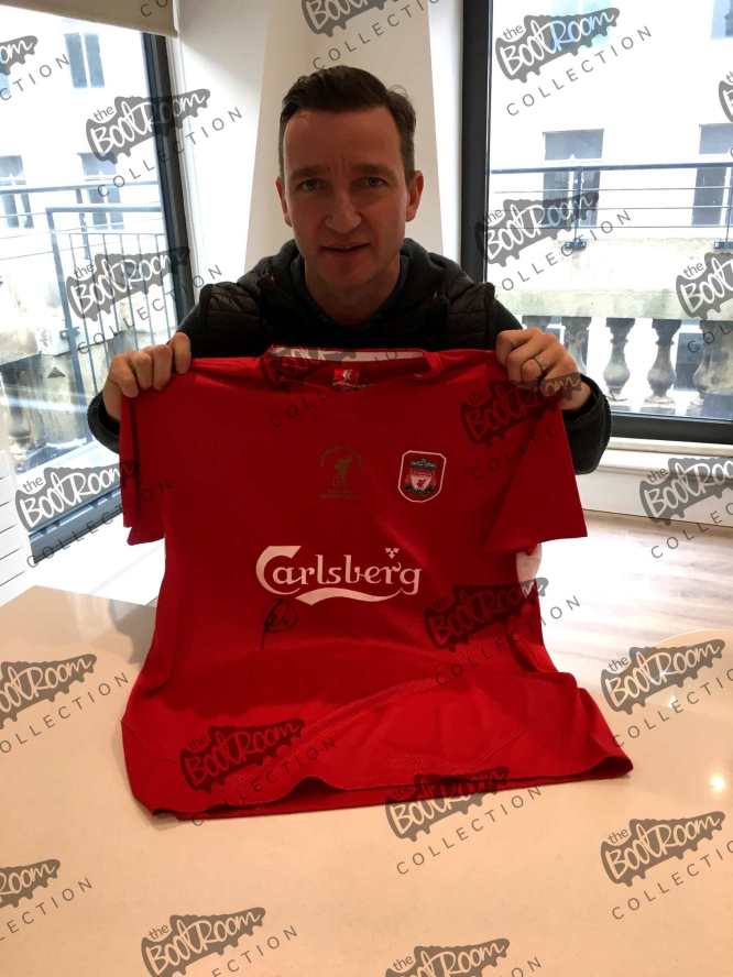 Liverpool 2005 Shirt Signed By Ten: Istanbul '05 Special Edition (Boxed) - The Bootroom Collection