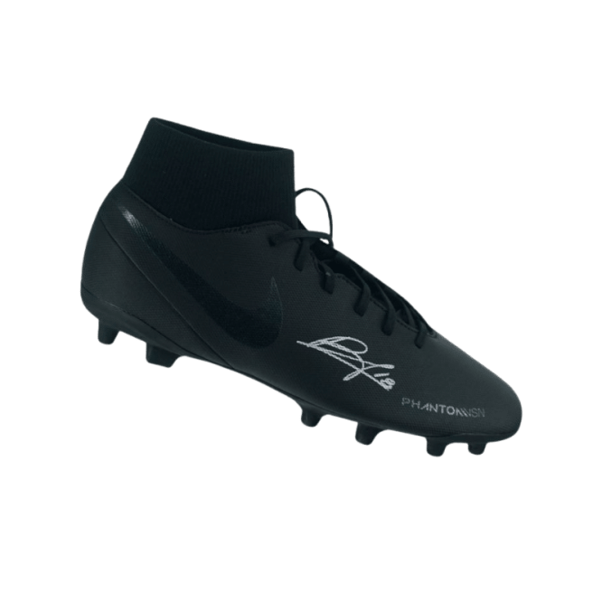 Bruno Fernandes Signed Black Football Boot - The Bootroom Collection
