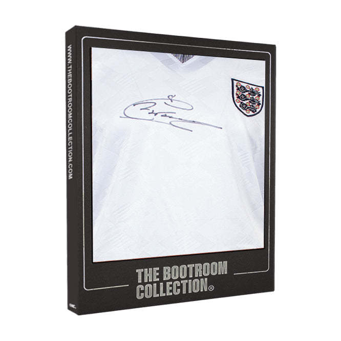 Chris Waddle Front Signed England 1990 Home Shirt (Boxed) - The Bootroom Collection