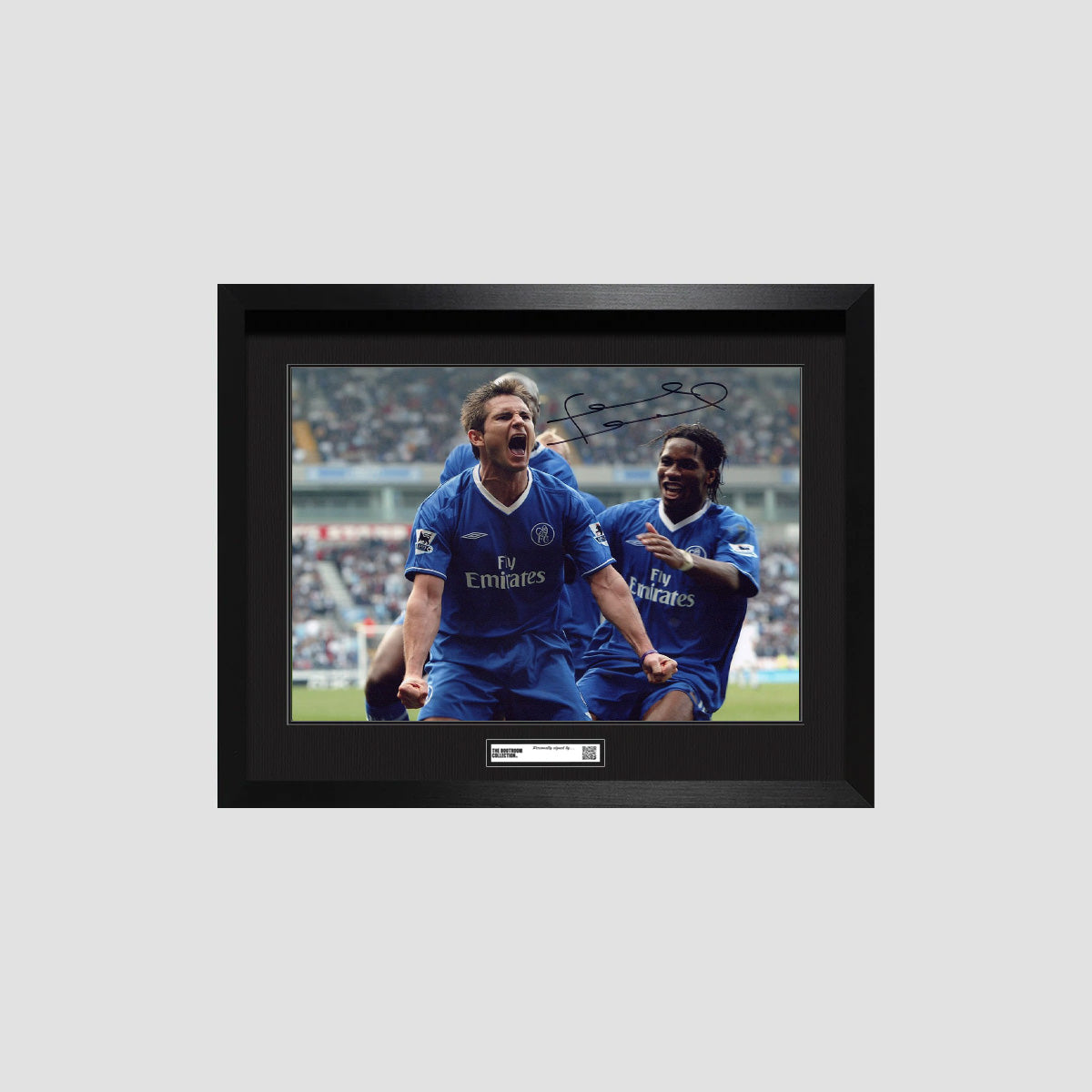 Frank Lampard Signed Chelsea Photo: Title Winner (Framed) - The Bootroom Collection