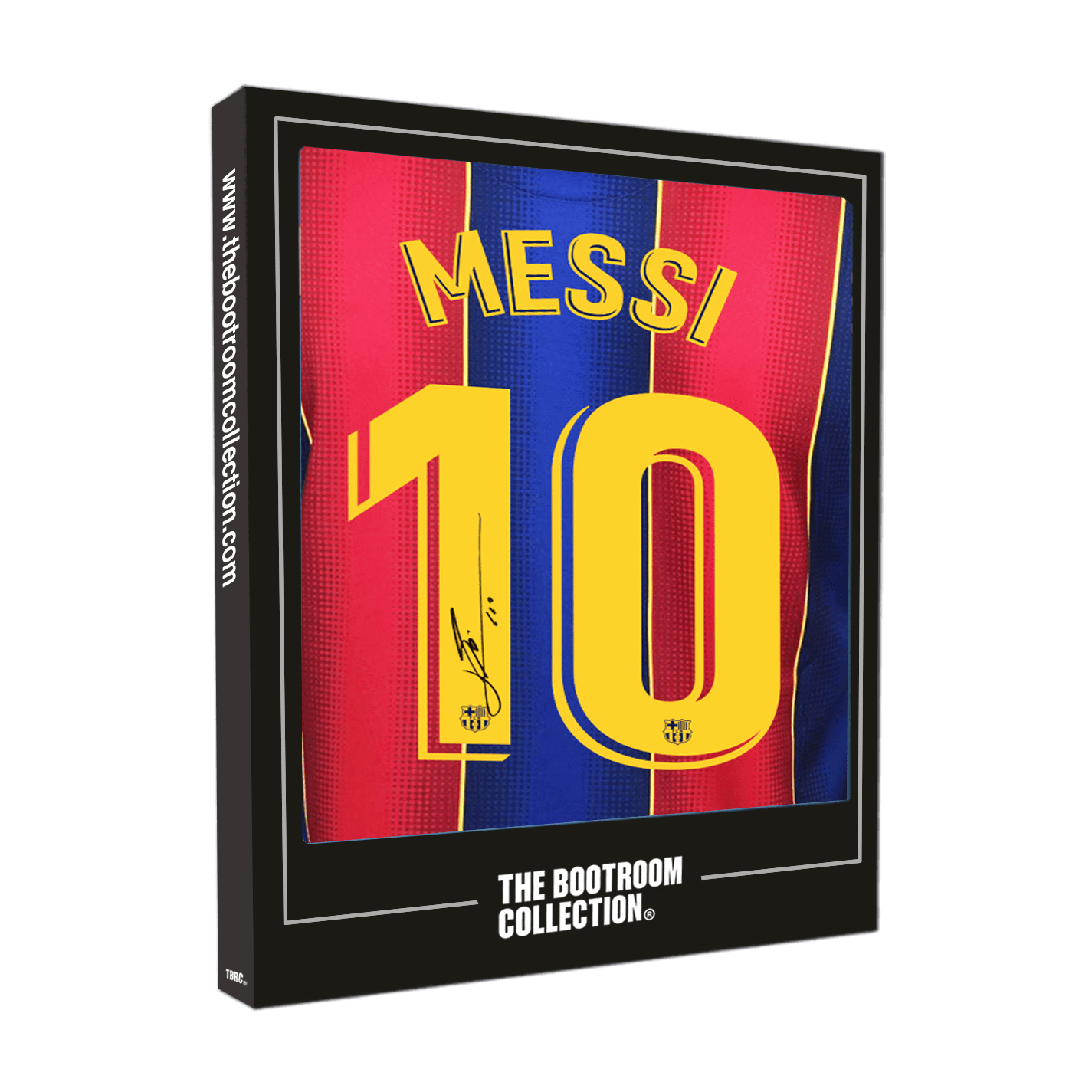 Lionel Messi Official FC Barcelona Back Signed 2020-21 Home Shirt (Boxed) - The Bootroom Collection