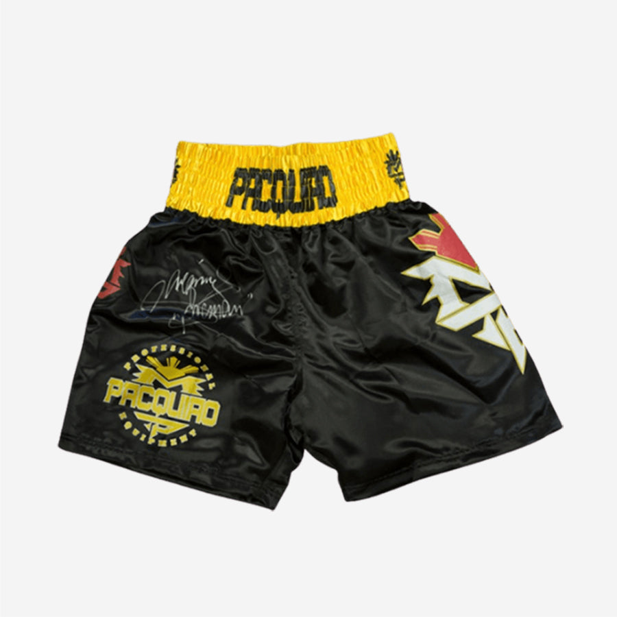 Manny Pacquiao Signed Boxing Shorts - The Bootroom Collection