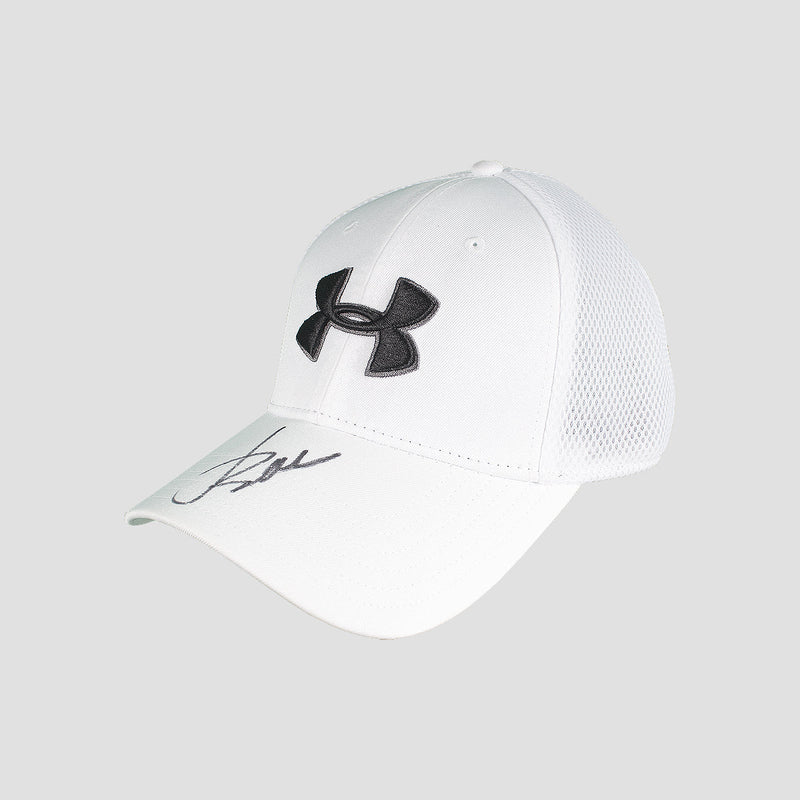 Jordan Spieth Signed White Under Armour Golf Cap - The Bootroom Collection
