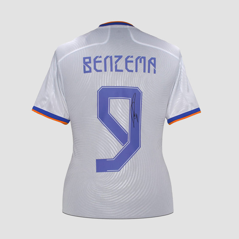 Karim Benzema Signed Real Madrid 2021-22 Home Shirt (Boxed)