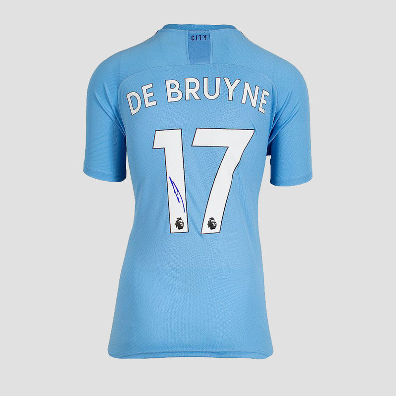 Kevin De Bruyne 2019-20 Signed Manchester City "125 Years" Home Shirt (Boxed) - The Bootroom Collection