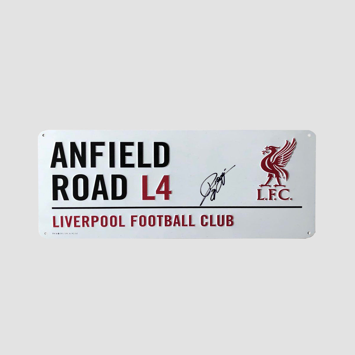 Diogo Jota Signed Anfield Road Sign