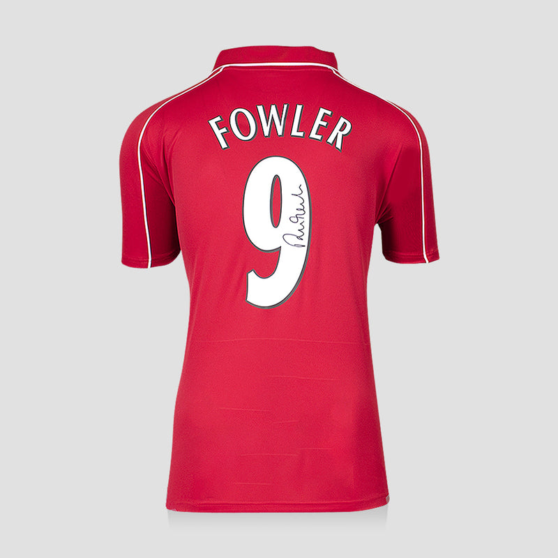 Robbie Fowler Back Signed Liverpool 2000-01 Home Shirt (Boxed) - The Bootroom Collection