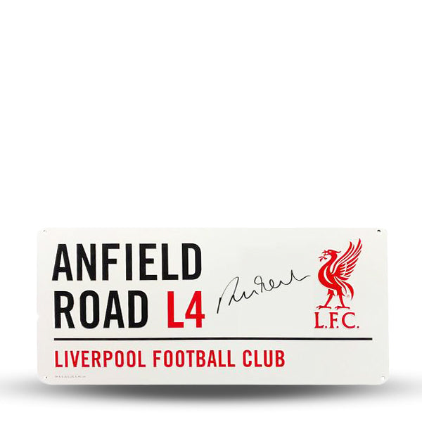 Robbie Fowler Signed Anfield Road Sign - The Bootroom Collection