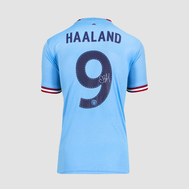 Erling Haaland Signed Manchester City Champions League 2022-23 Home Shirt (Boxed)