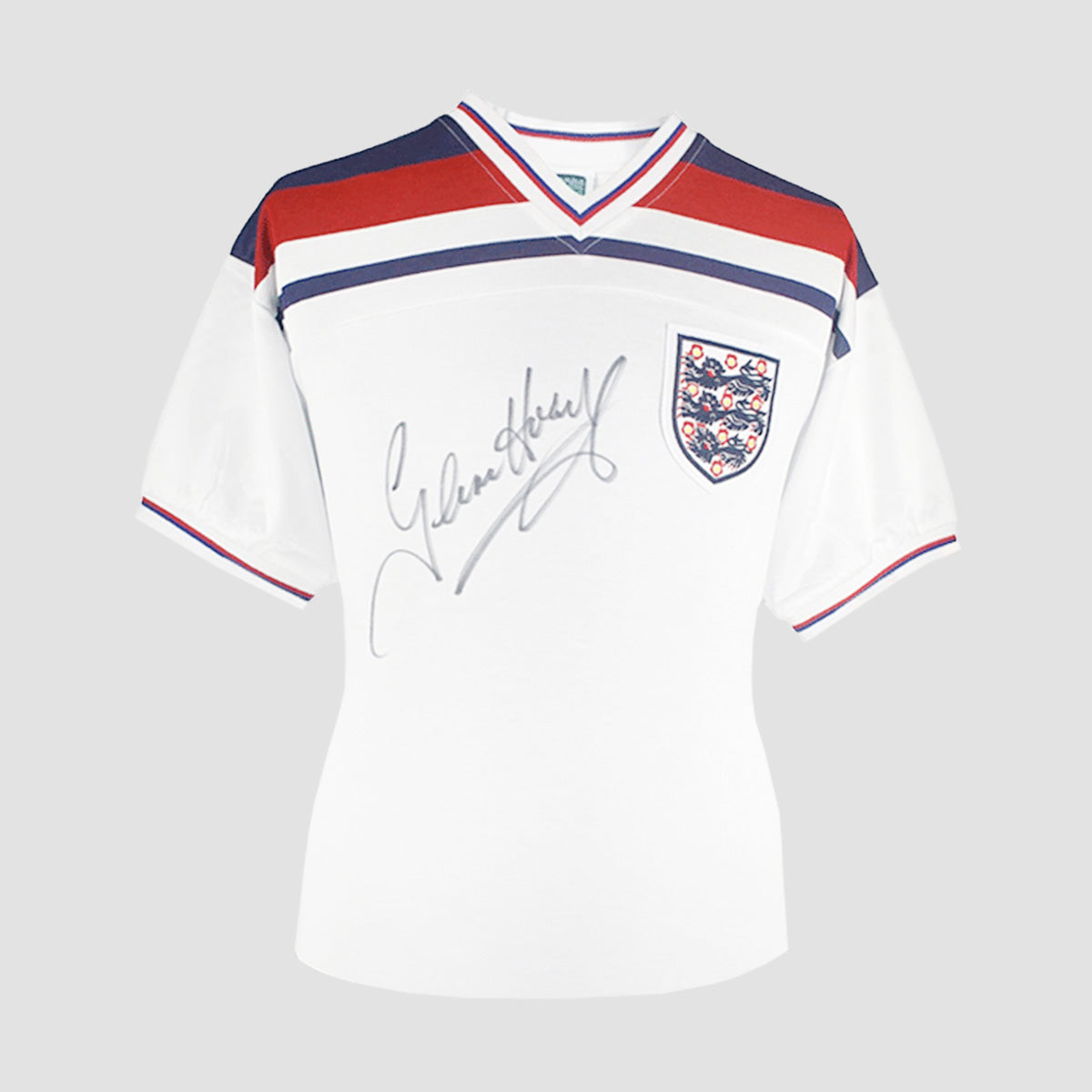 Glenn Hoddle Signed England 1982 Soccer Jersey (Boxed)