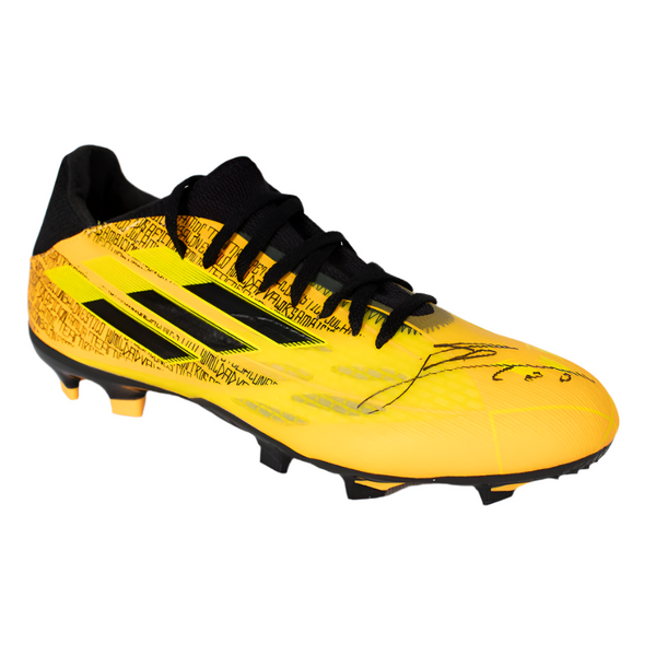 Lionel Messi Official Signed Yellow Messi.4 Speedflow Adidas Boot