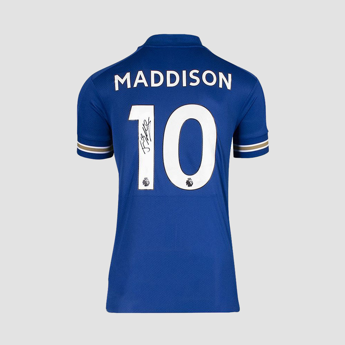 James Maddison Back Signed Leicester City 2020-21 Home Shirt