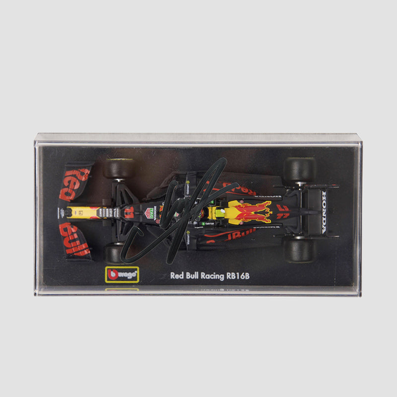 Sergio Perez Signed Mini Redbull Race Car (Boxed)