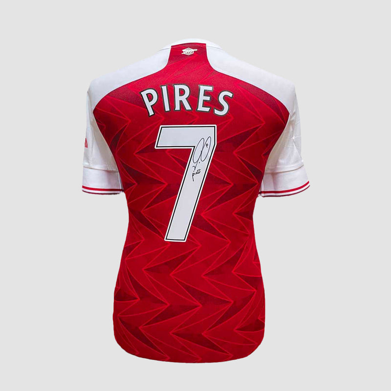 ROBERT PIRES SIGNED ARSENAL SHIRT - NUMBER 7 (Boxed)