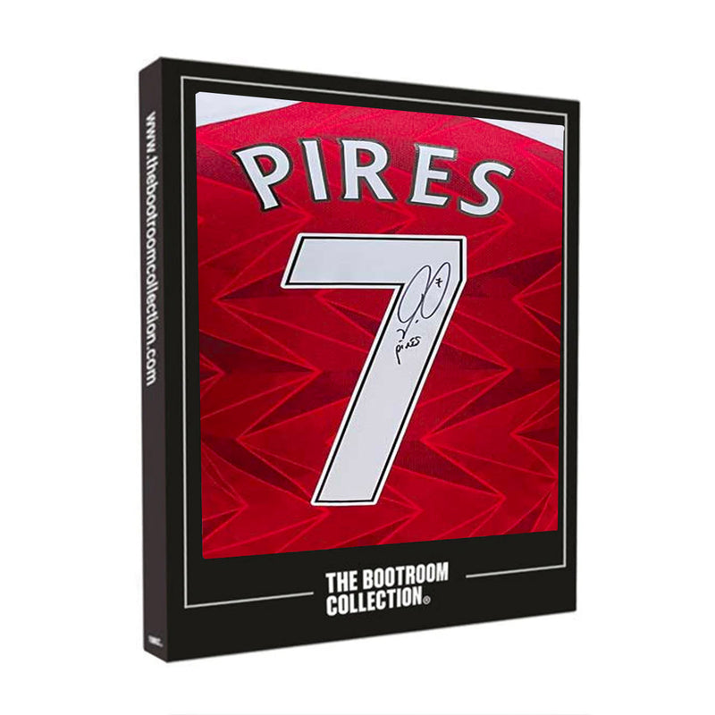 ROBERT PIRES SIGNED ARSENAL SHIRT - NUMBER 7 (Boxed)