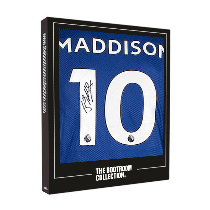James Maddison Back Signed Leicester City 2020-21 Home Shirt - The Bootroom Collection