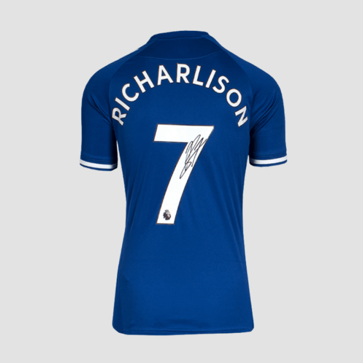Richarlison Back Signed Everton 2020-21 Home Shirt (Boxed)