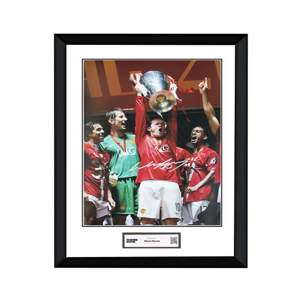 WAYNE ROONEY SIGNED MANCHESTER UNITED PHOTO - CHAMPIONS LEAGUE WINNER - The Bootroom Collection