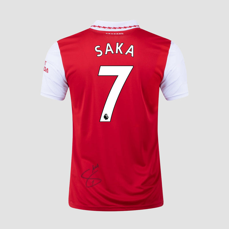 Bukayo Saka Signed 2022-23 Arsenal Home Shirt - (Boxed)