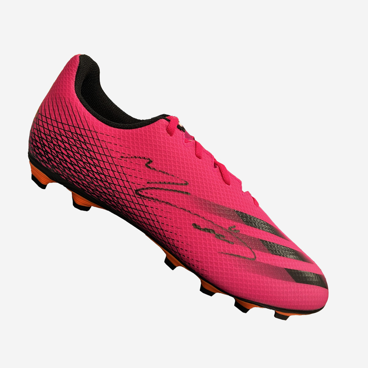 Mohamed Salah Signed Black and Pink Adidas Boot - The Bootroom Collection