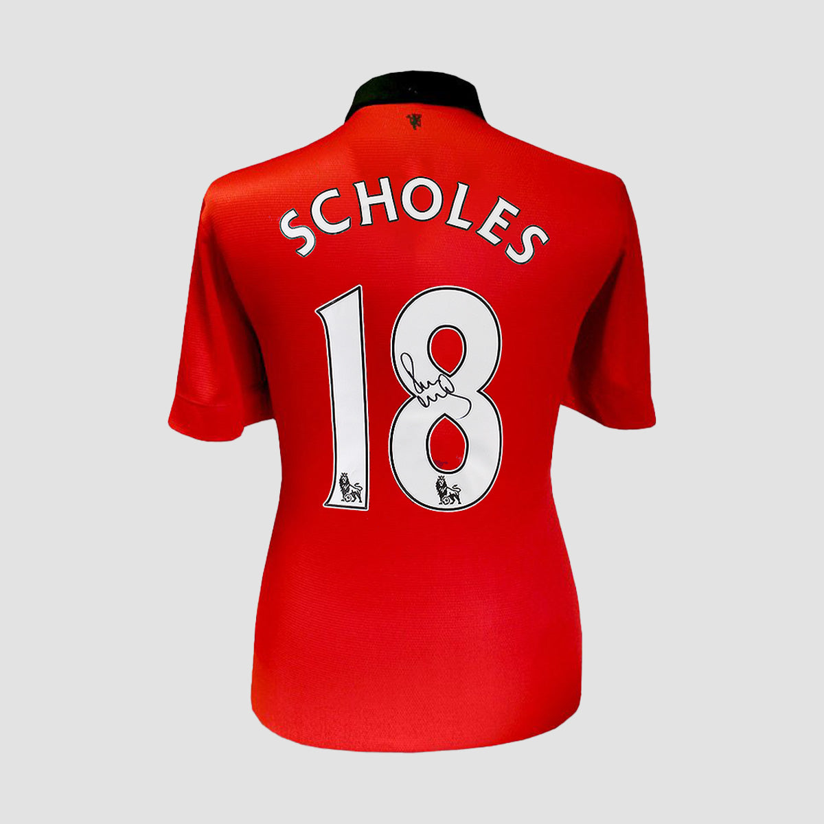 Paul Scholes Signed Manchester United 2013-14 Home Shirt (Boxed)