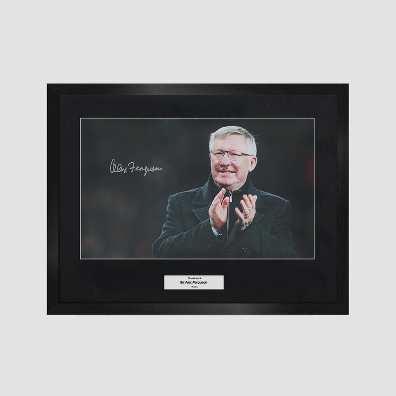 Sir Alex Ferguson Signed 16x12 Photo (Framed)